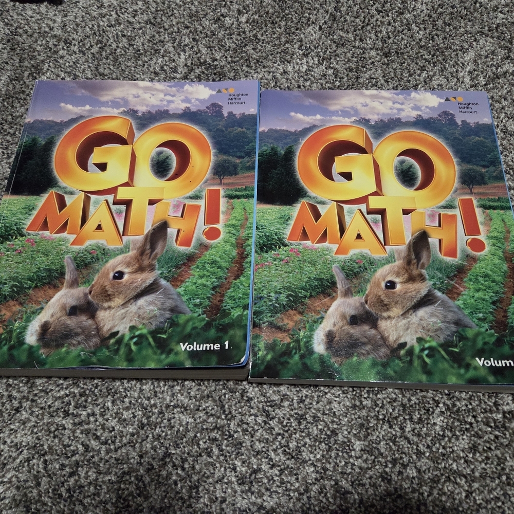 HMH Go Math! Kindergarten Student Edition Volume 1 & 2